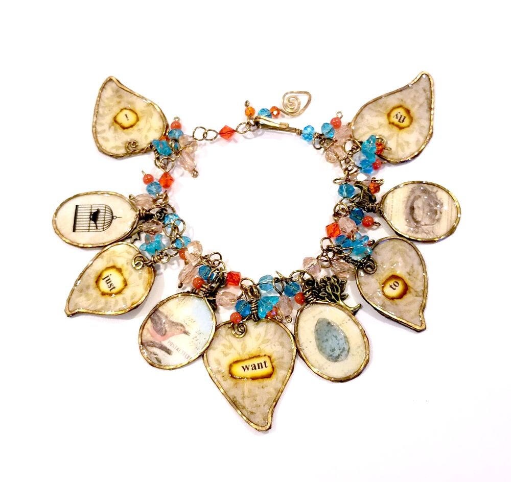 Fly Bird Bracelet with Adjustable Length #1020 "I Just Want to Fly"