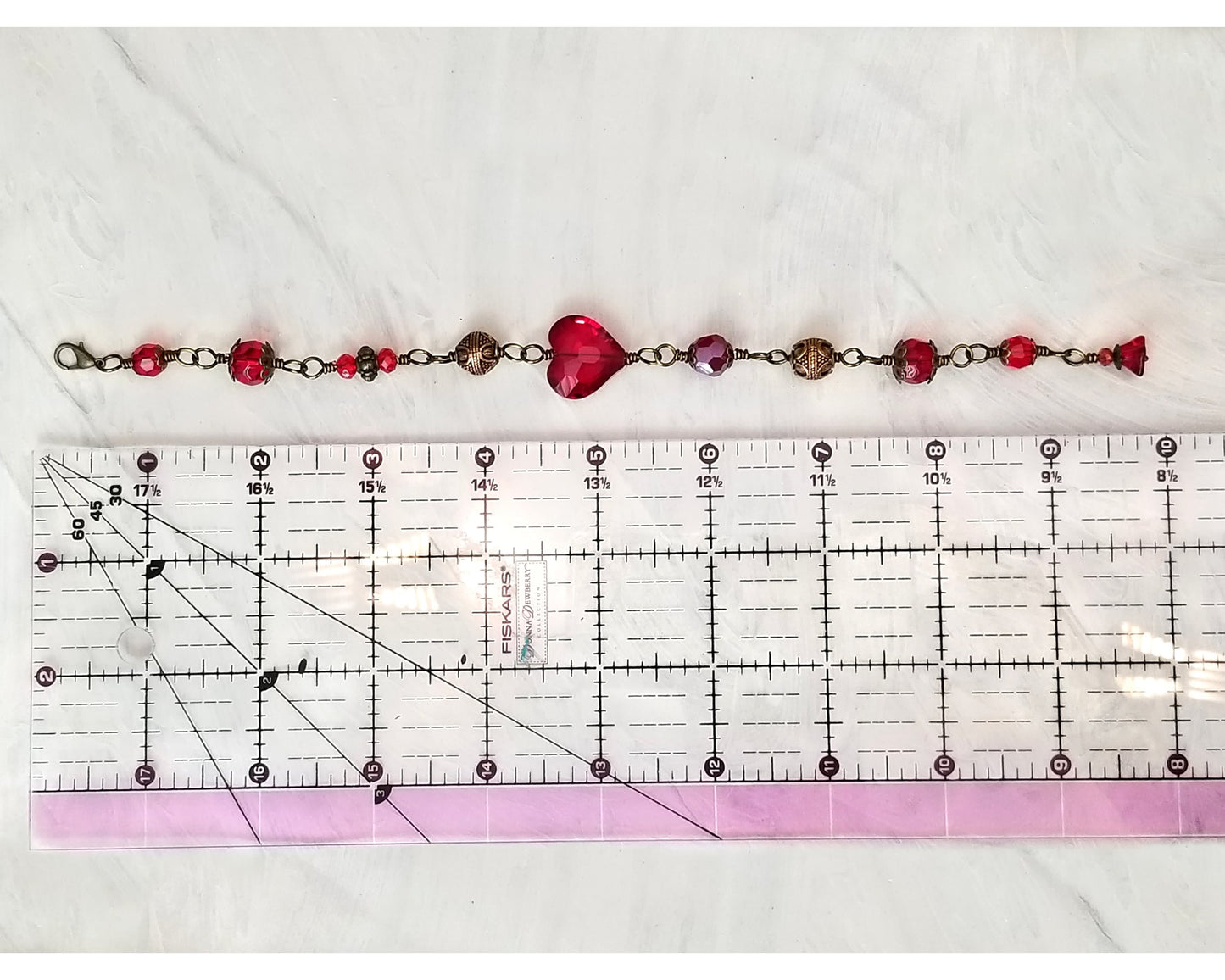 Wire Wrapped Bracelet or Anklet in Red, Boho, Bohemian, Gypsy, Renaissance, Medieval, Choice of Colors and Metals