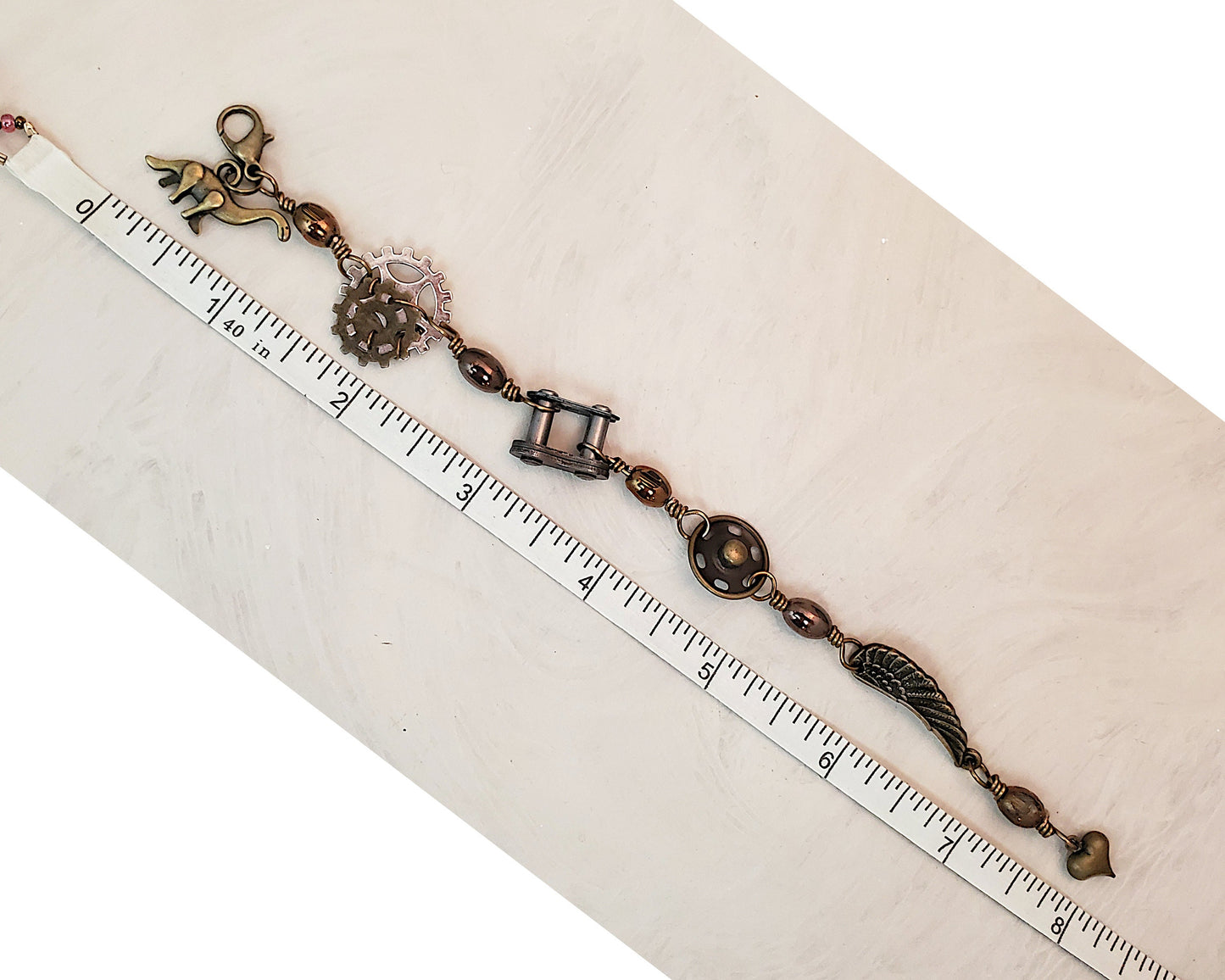 Wire Wrapped Steampunk Bracelet, Unisex