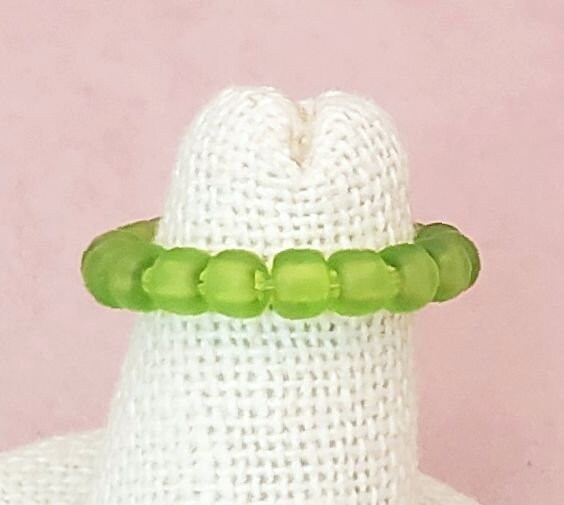 Elastic Rings in Single Unicorn Colors: Aqua, Pink, Yellow, Green, Set of 2, Simple, Bohemian, Minimalist, Stackable, Choice of Colors,Grp R