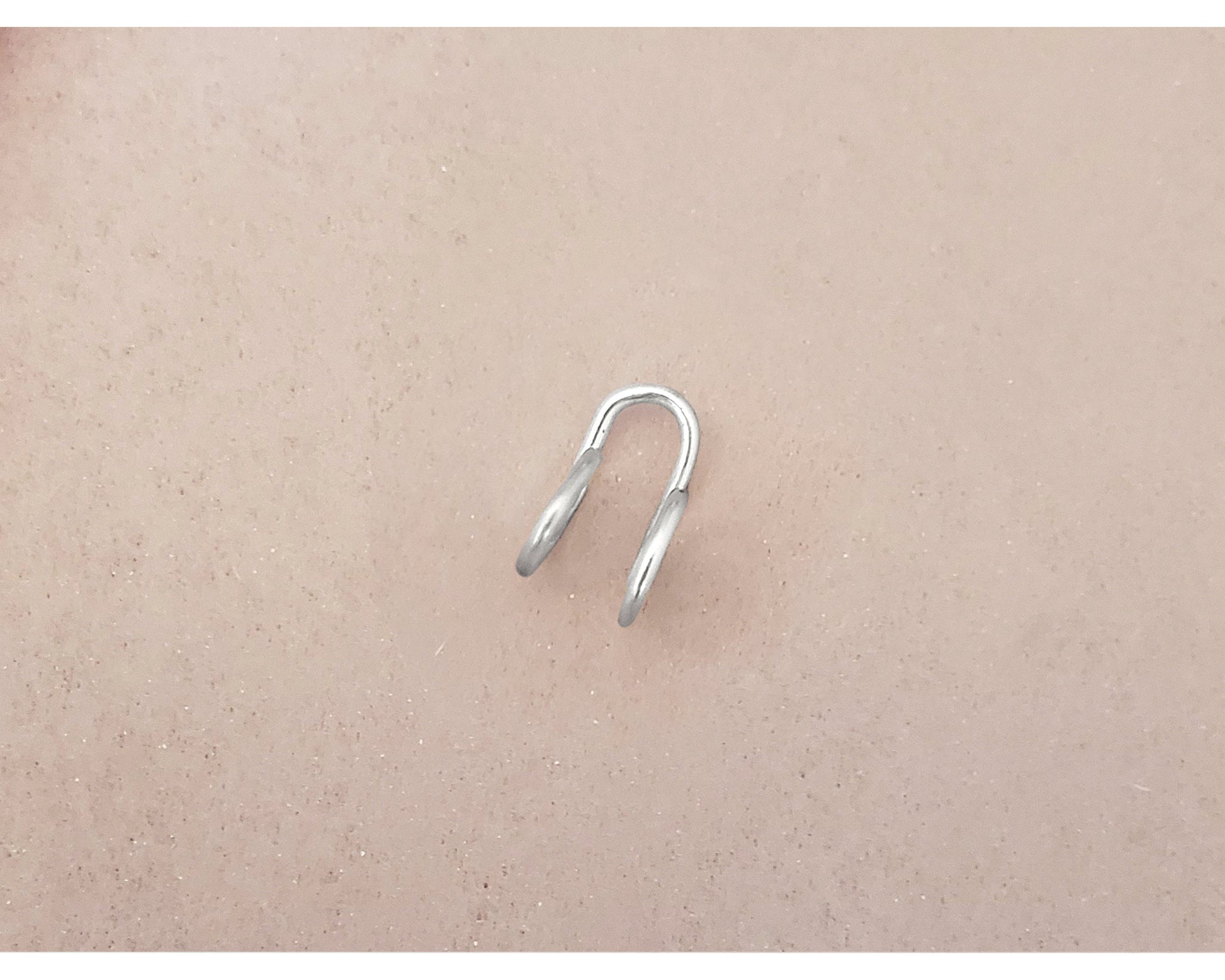 Ear Tragus or Nose Side Cuff, Single Spiral, Reversible, Adjustable, Simple, Minimalist, Unisex, Boho, Beach, Choice of Colors and Metals