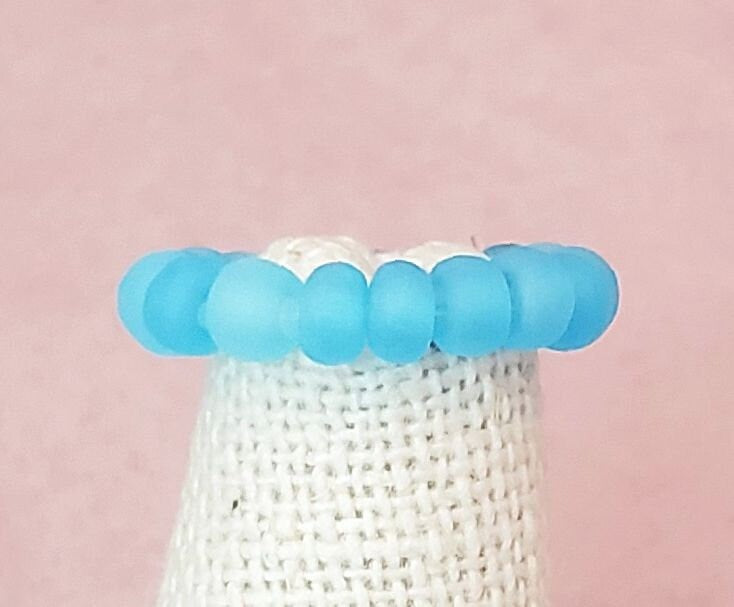 Elastic Rings in Single Unicorn Colors: Aqua, Pink, Yellow, Green, Set of 2, Simple, Bohemian, Minimalist, Stackable, Choice of Colors,Grp R